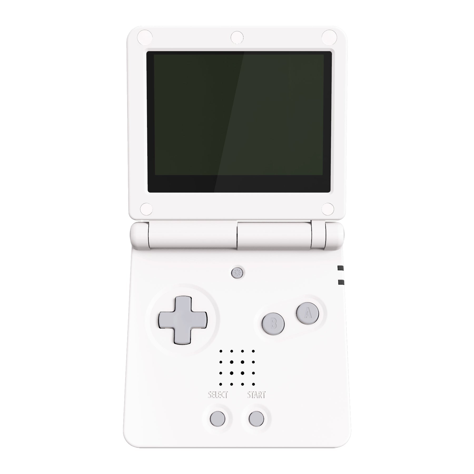 eXtremeRate Retail IPS Ready Upgraded White Soft Touch Custom Replacement Housing Shell for Gameboy Advance SP GBA SP ¨C Compatible with Both IPS & Standard LCD ¨C Console & Screen NOT Included - ASPP3002