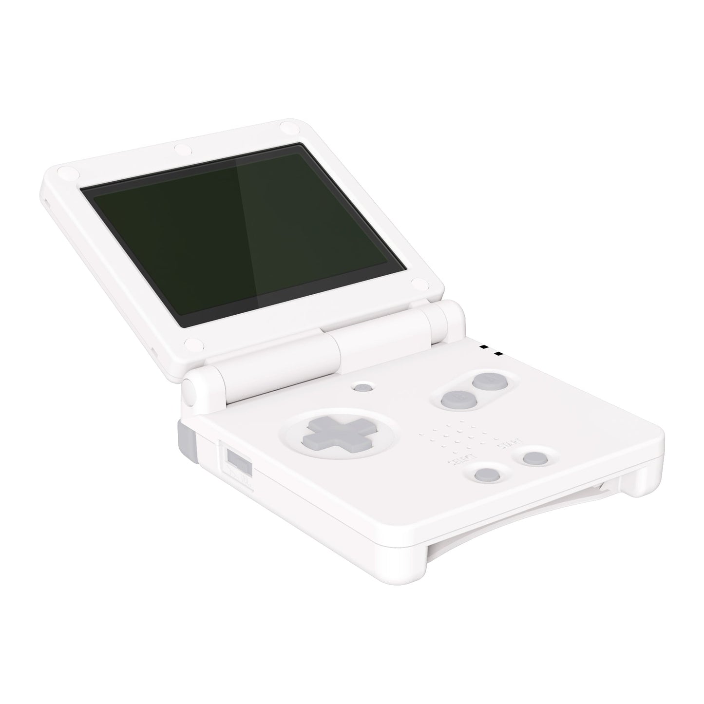 eXtremeRate Retail IPS Ready Upgraded White Soft Touch Custom Replacement Housing Shell for Gameboy Advance SP GBA SP ¨C Compatible with Both IPS & Standard LCD ¨C Console & Screen NOT Included - ASPP3002