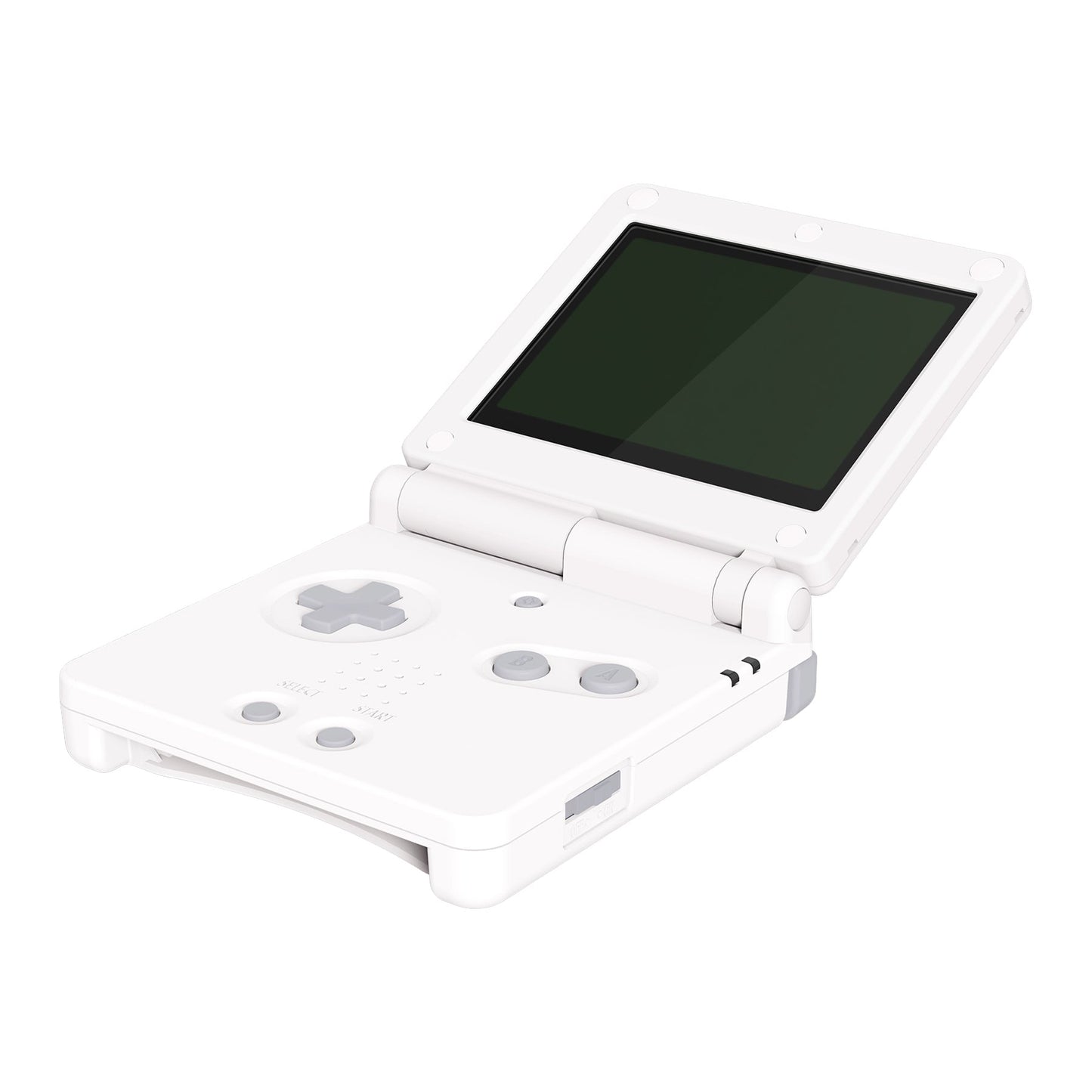 eXtremeRate Retail IPS Ready Upgraded White Soft Touch Custom Replacement Housing Shell for Gameboy Advance SP GBA SP ¨C Compatible with Both IPS & Standard LCD ¨C Console & Screen NOT Included - ASPP3002