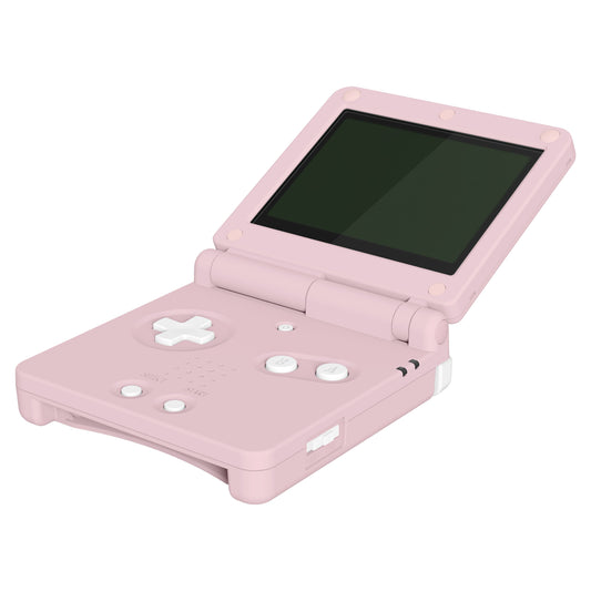 eXtremeRate Retail IPS Ready Upgraded Cherry Blossoms Pink Soft Touch Custom Replacement Housing Shell for Gameboy Advance SP GBA SP ¨C Compatible with Both IPS & Standard LCD ¨C Console & Screen NOT Included - ASPP3003