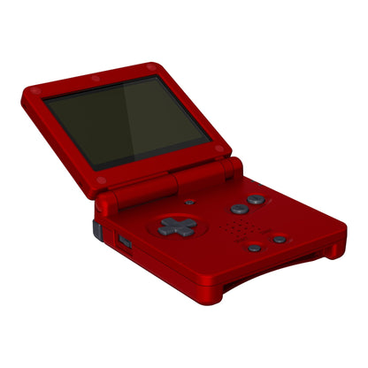 eXtremeRate Retail IPS Ready Upgraded Scarlet Red Soft Touch Custom Replacement Housing Shell for Gameboy Advance SP GBA SP ¨C Compatible with Both IPS & Standard LCD ¨C Console & Screen NOT Included - ASPP3004