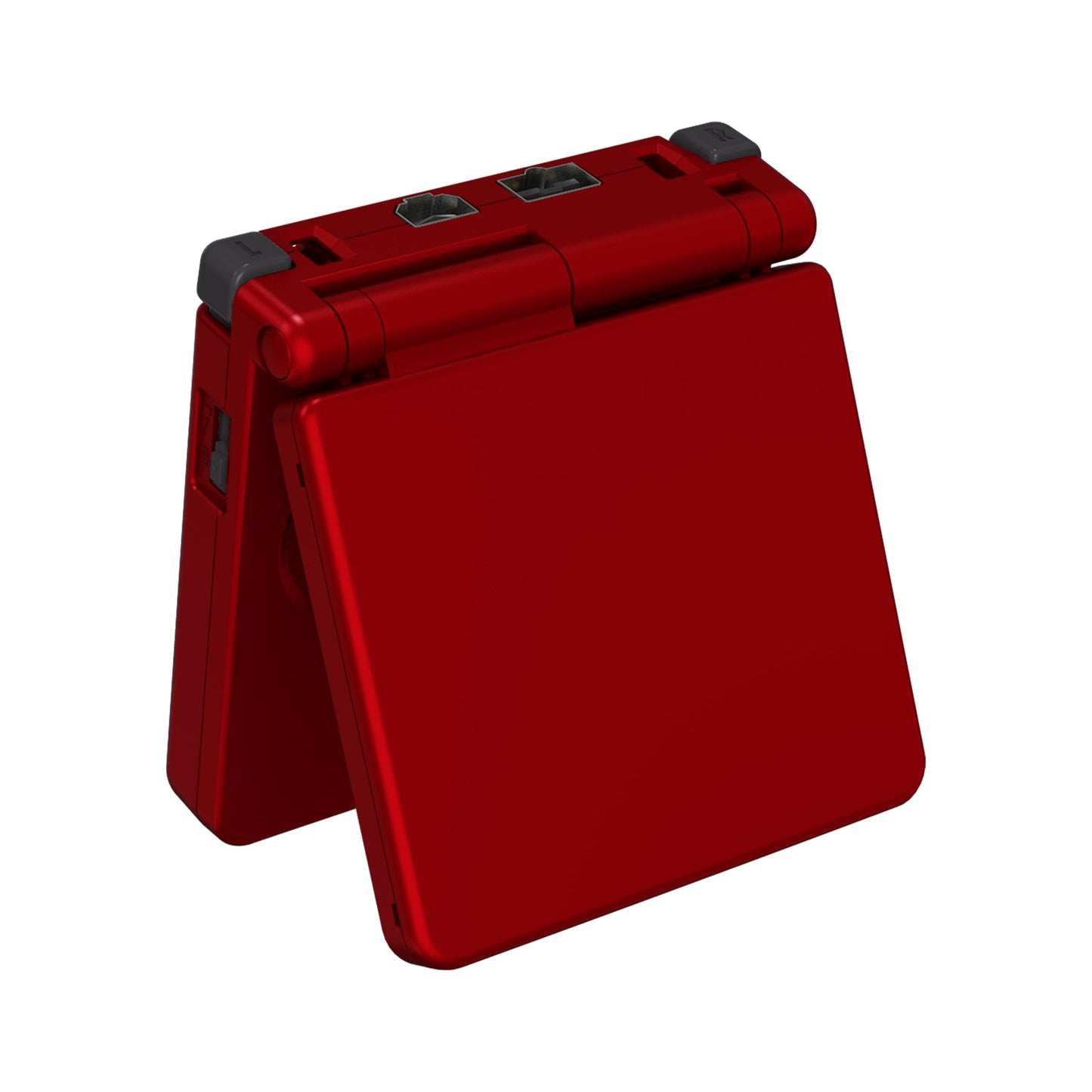 eXtremeRate Retail IPS Ready Upgraded Scarlet Red Soft Touch Custom Replacement Housing Shell for Gameboy Advance SP GBA SP ¨C Compatible with Both IPS & Standard LCD ¨C Console & Screen NOT Included - ASPP3004