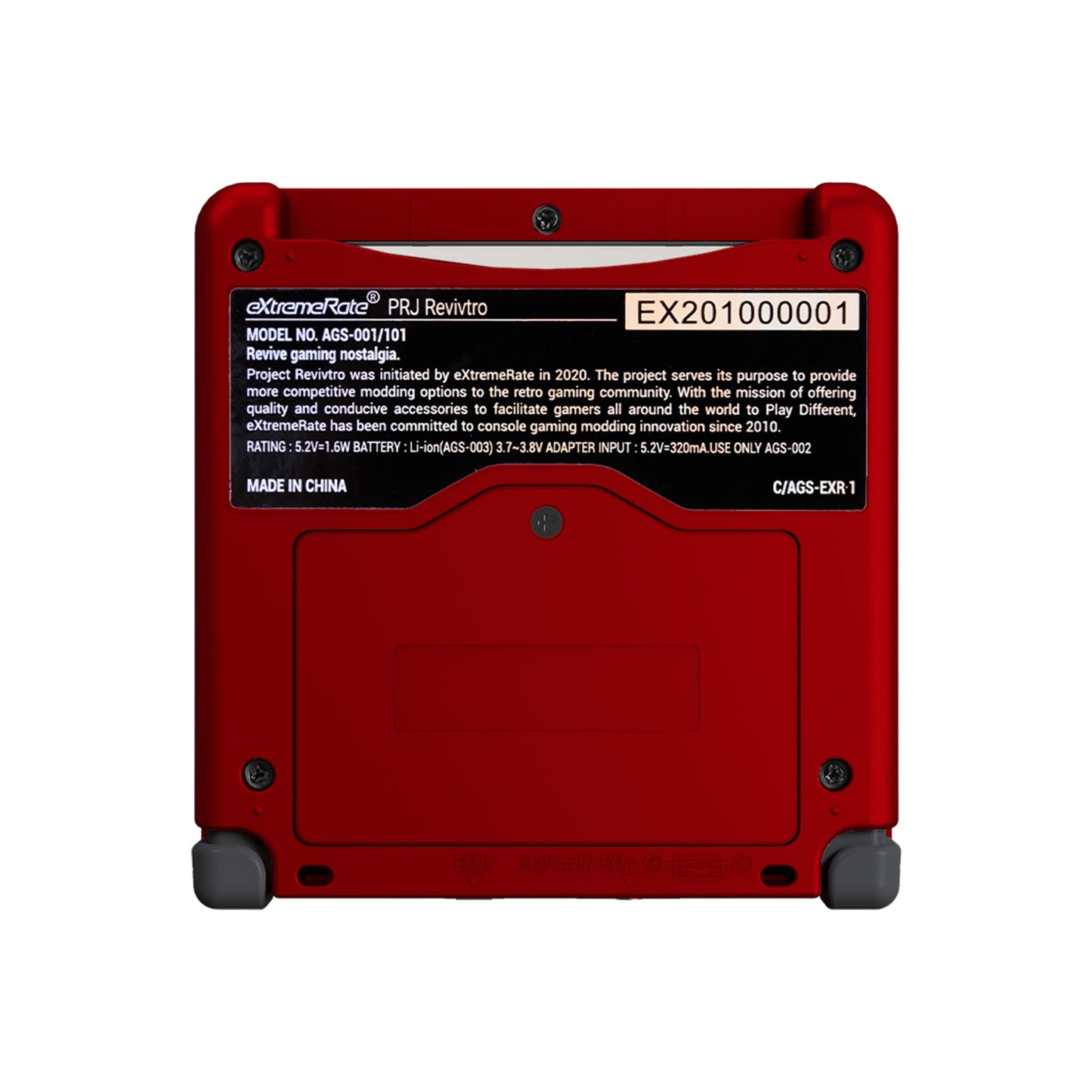 eXtremeRate Retail IPS Ready Upgraded Scarlet Red Soft Touch Custom Replacement Housing Shell for Gameboy Advance SP GBA SP ¨C Compatible with Both IPS & Standard LCD ¨C Console & Screen NOT Included - ASPP3004