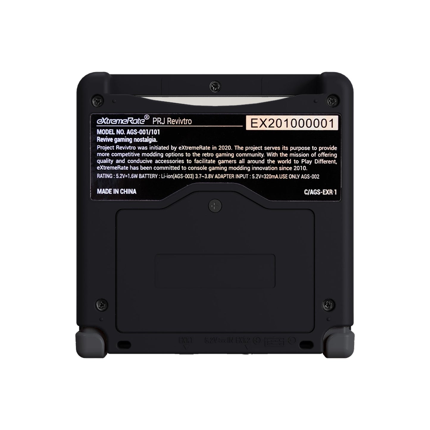 eXtremeRate Retail IPS Ready Upgraded Black Glossy Custom Replacement Housing Shell for Gameboy Advance SP GBA SP ¨C Compatible with Both IPS & Standard LCD ¨C Console & Screen NOT Included - ASPP3005