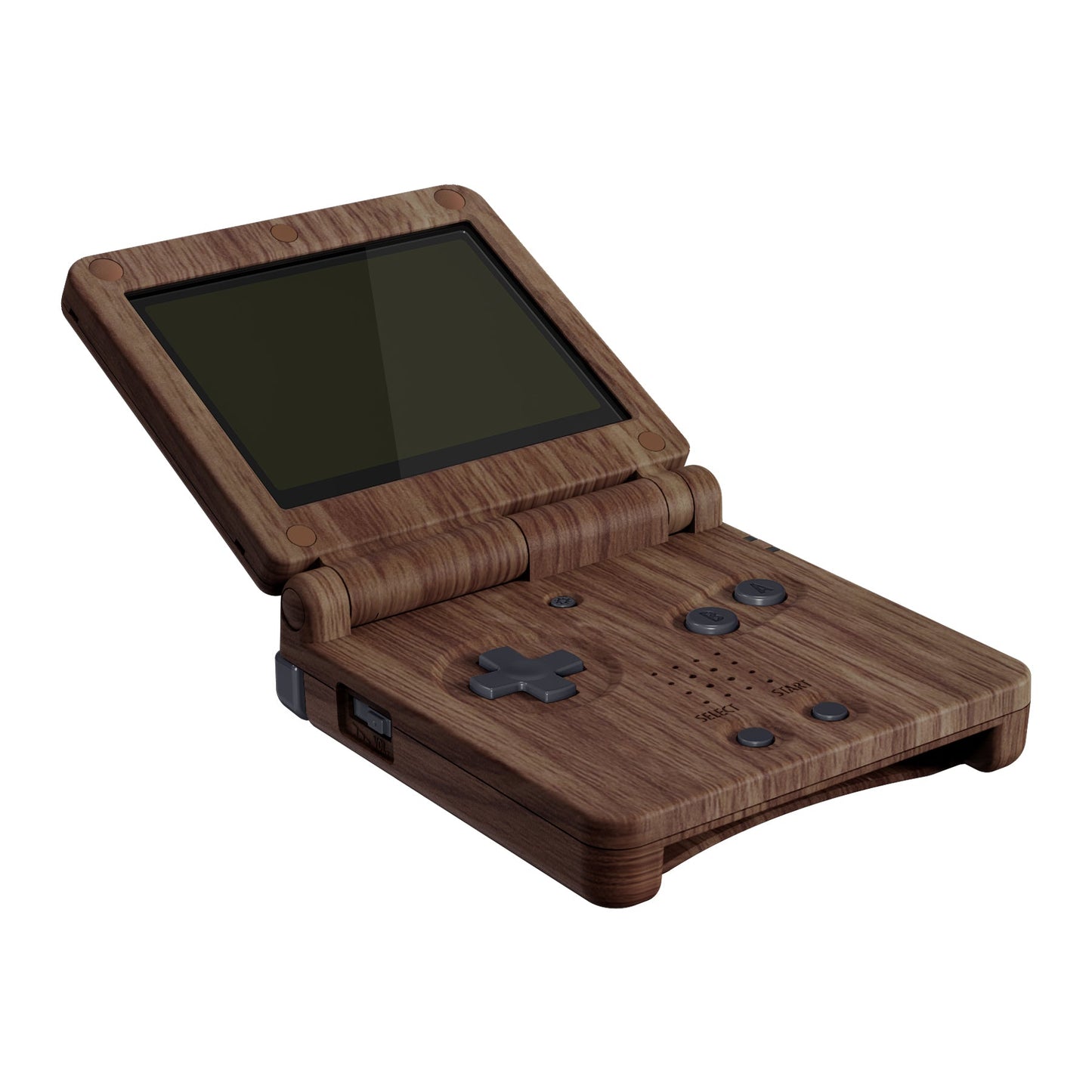 eXtremeRate Retail IPS Ready Upgraded The Wood Grain Soft Touch Custom Replacement Housing Shell for Gameboy Advance SP GBA SP ¨C Compatible with Both IPS & Standard LCD ¨C Console & Screen NOT Included - ASPS2001