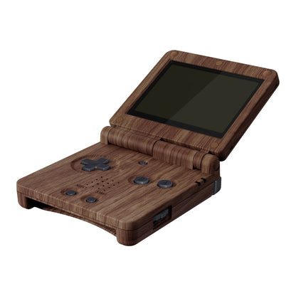 eXtremeRate Retail IPS Ready Upgraded The Wood Grain Soft Touch Custom Replacement Housing Shell for Gameboy Advance SP GBA SP ¨C Compatible with Both IPS & Standard LCD ¨C Console & Screen NOT Included - ASPS2001