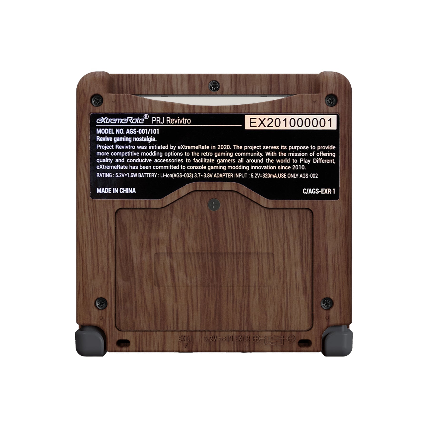 eXtremeRate Retail IPS Ready Upgraded The Wood Grain Soft Touch Custom Replacement Housing Shell for Gameboy Advance SP GBA SP ¨C Compatible with Both IPS & Standard LCD ¨C Console & Screen NOT Included - ASPS2001