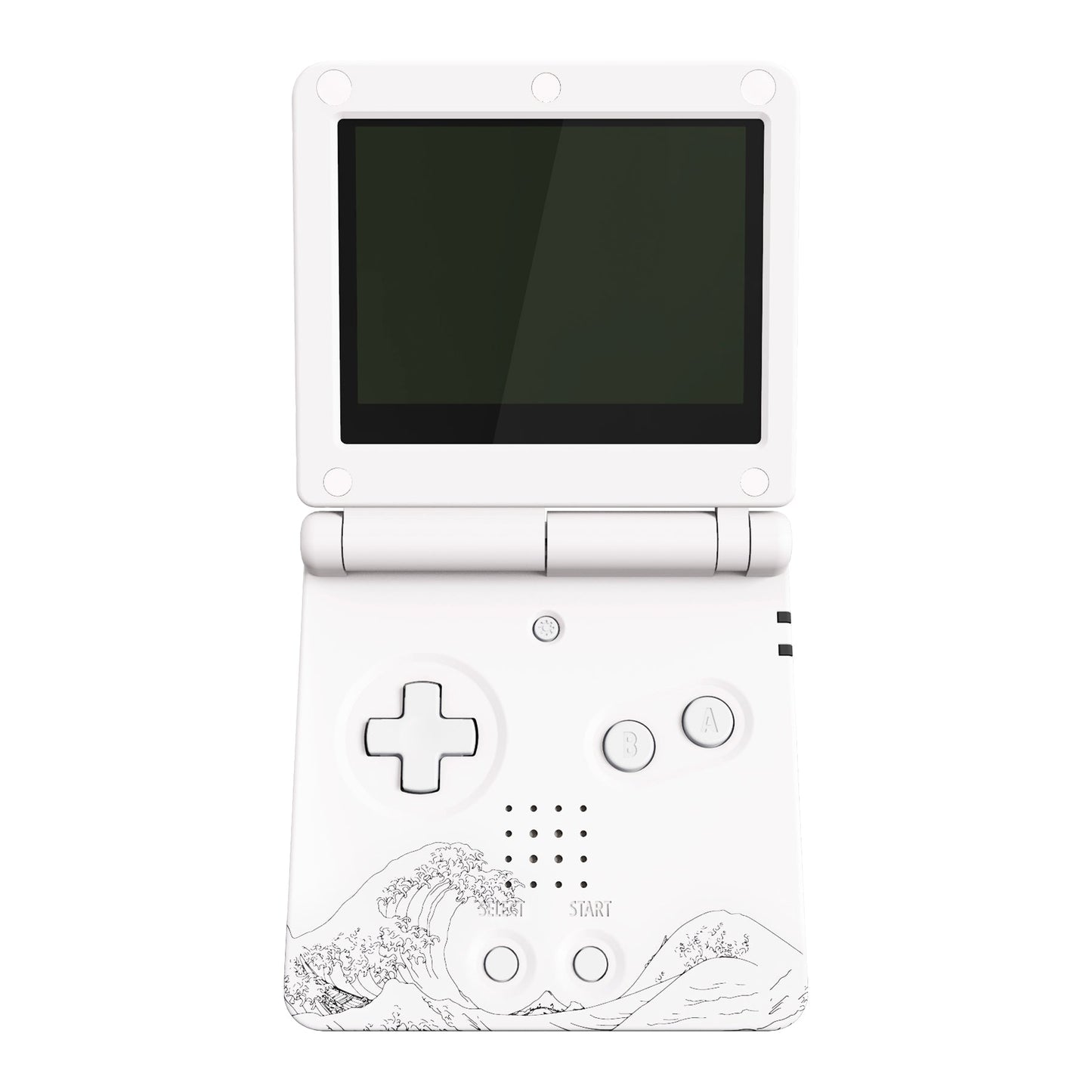 eXtremeRate Retail IPS Ready Upgraded The Great Wave Soft Touch Custom Replacement Housing Shell for Gameboy Advance SP GBA SP ¨C Compatible with Both IPS & Standard LCD ¨C Console & Screen NOT Included - ASPT1001