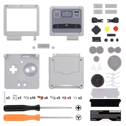 eXtremeRate Retail IPS Ready Upgraded SFC SNES Classic EU Style Custom Replacement Housing Shell for Gameboy Advance SP GBA SP ¨C Compatible with Both IPS & Standard LCD ¨C Console & Screen NOT Included - ASPY004