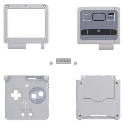 eXtremeRate Retail IPS Ready Upgraded SFC SNES Classic EU Style Custom Replacement Housing Shell for Gameboy Advance SP GBA SP ¨C Compatible with Both IPS & Standard LCD ¨C Console & Screen NOT Included - ASPY004