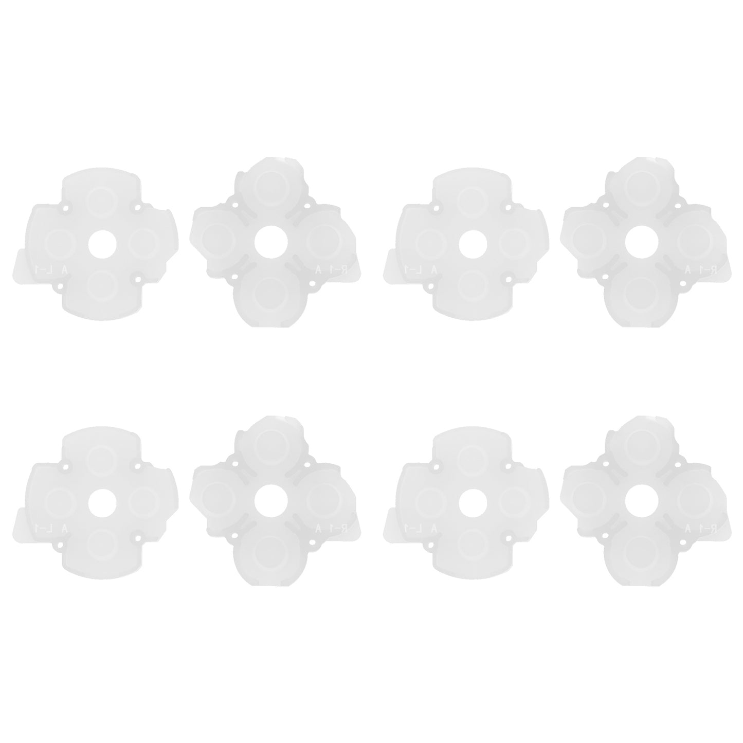 eXtremeRate PS5 Edge コントローラー対応フェイスクリックキット用8個入り 交換用シリコンラバー ABXY＆D-Pad ボタンパッド