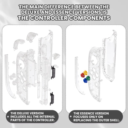eXtremeRate Nintendo Switch 2対応ジョイコン交換フルセットシェルケース、ボタン付き - デラックス版【暗闇で光る-グリーン】