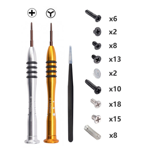 eXtremeRate Retail Assemble Disassemble Tools Set with Screwdrivers Screws for NS Switch Console Joy Con - NSAR0035GC