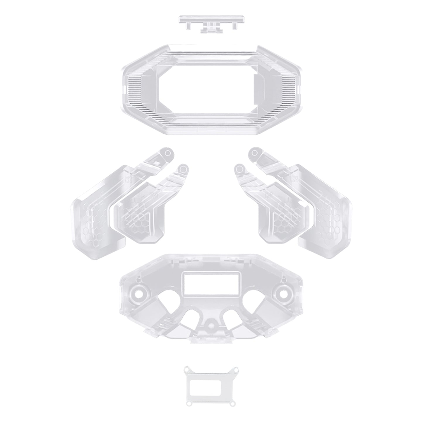 eXtremeRate PS5 edgeコントローラーに対応BEYOND バックパドル対応用に再設計された交換対応用K1 K2 K3 K4 バックパドルキット【クリア】