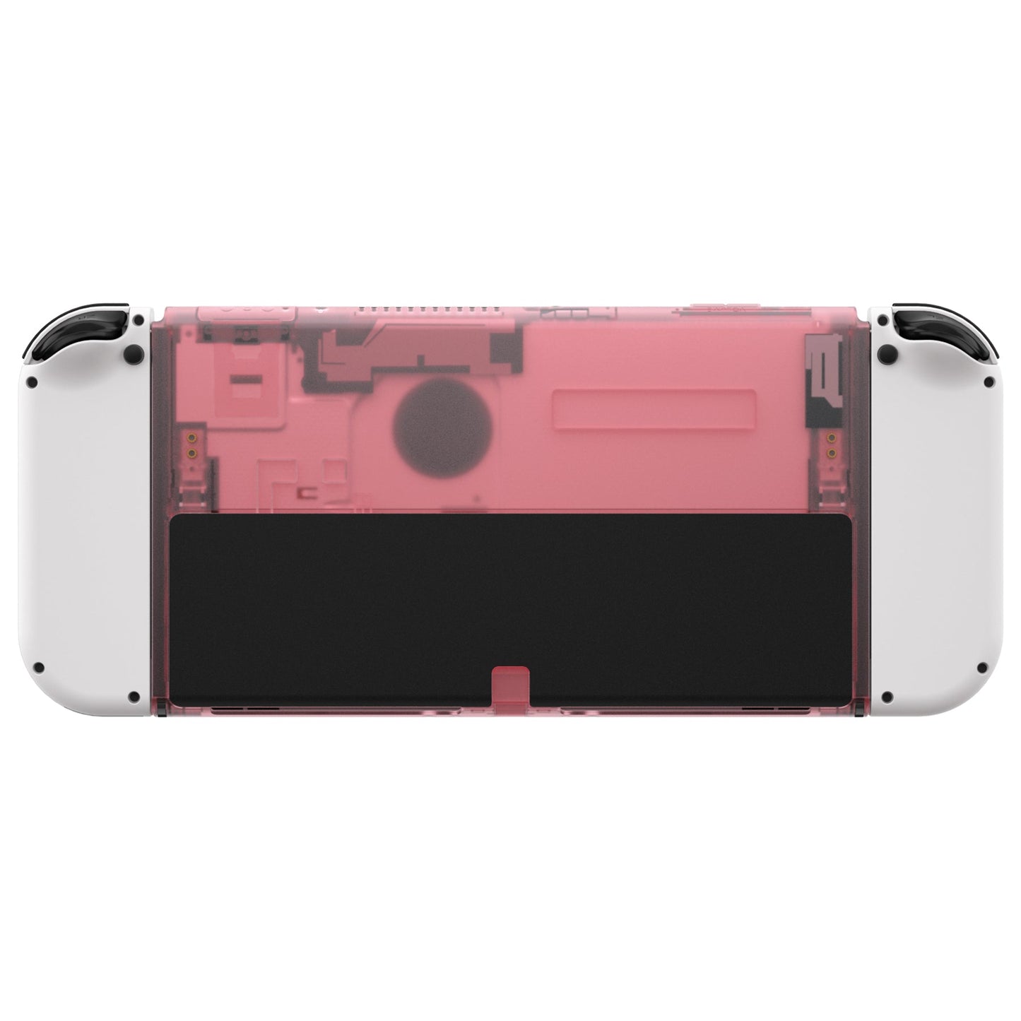 eXtremeRate Retail Cherry Pink Console Back Plate DIY Replacement Housing Shell Case for Nintendo Switch OLED Console ¨C JoyCon Shell & Kickstand NOT Included - BNSOM5004