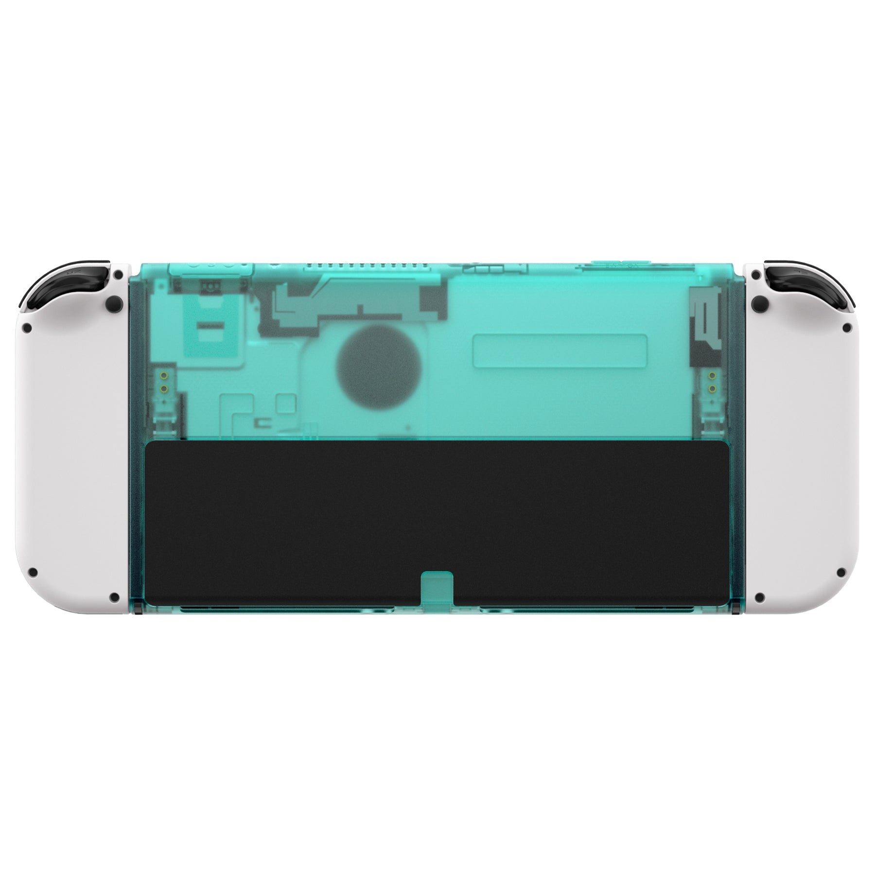 eXtremeRate Retail Emerald Green Console Back Plate DIY Replacement Housing Shell Case for Nintendo Switch OLED Console ¨C JoyCon Shell & Kickstand NOT Included - BNSOM5007