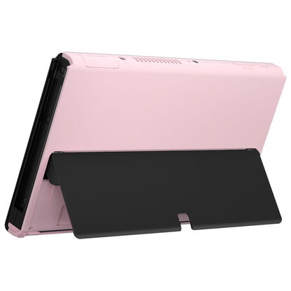 eXtremeRate Retail eXtremeRate Cherry Blossoms Pink Soft Touch Console Back Plate DIY Replacement Housing Shell Case for Nintendo Switch OLED Console ¨C JoyCon Shell & Kickstand NOT Included - BNSOP3003