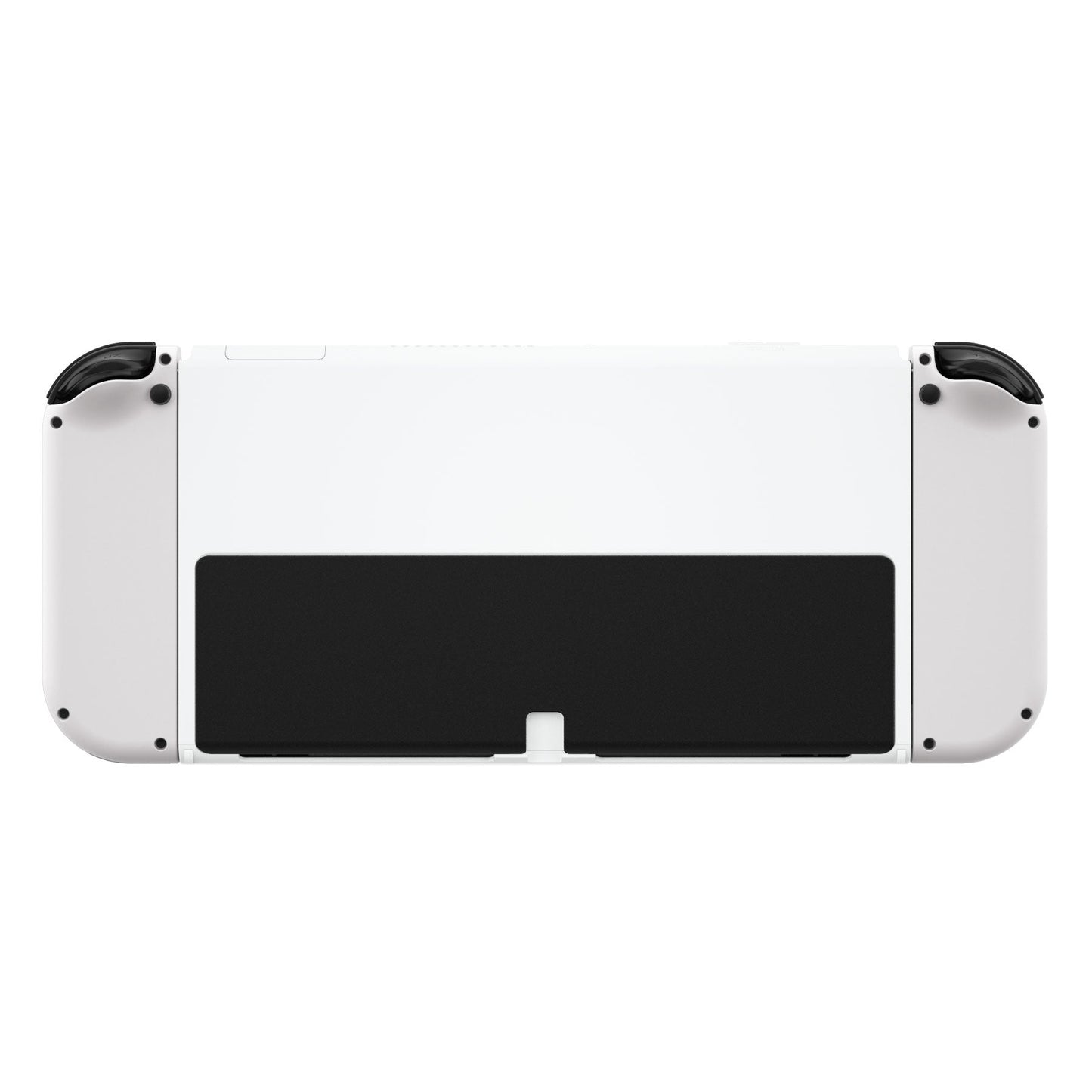 eXtremeRate Retail White Soft Touch Console Back Plate DIY Replacement Housing Shell Case for Nintendo Switch OLED Console ¨C JoyCon Shell & Kickstand NOT Included - BNSOP3005