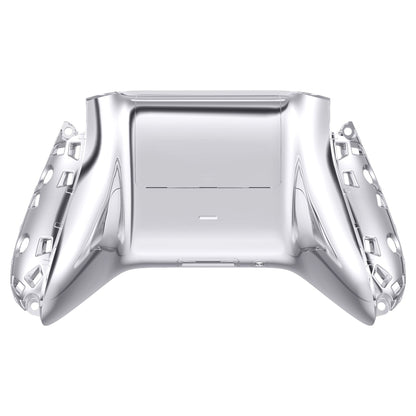 eXtremeRate Retail Chrome Silver Glossy Custom Bottom Shell with Battery Cover for Xbox Series S/X Controller, Replacement Backplate for Xbox Core Controller - Controller & Side Rails NOT Included - BX3D402