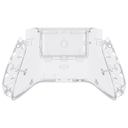 eXtremeRate Retail Clear Custom Bottom Shell with Battery Cover for Xbox Series S/X Controller, DIY Replacement Backplate Cover for Xbox Core Controller Model 1914 - Controller & Side Rails NOT Included - BX3M501