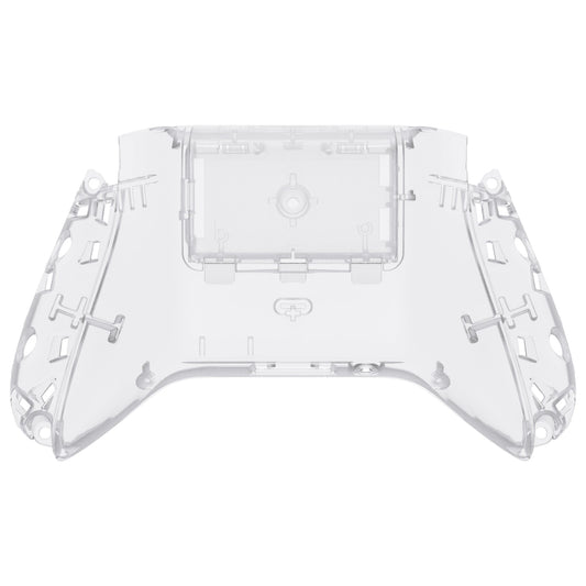 eXtremeRate Retail Clear Custom Bottom Shell with Battery Cover for Xbox Series S/X Controller, DIY Replacement Backplate Cover for Xbox Core Controller Model 1914 - Controller & Side Rails NOT Included - BX3M501