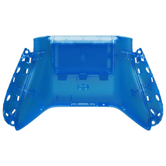 eXtremeRate Retail Clear Blue Custom Bottom Shell with Battery Cover for Xbox Series S/X Controller, DIY Replacement Backplate Cover for Xbox Core Controller Model 1914 - Controller & Side Rails NOT Included - BX3M504