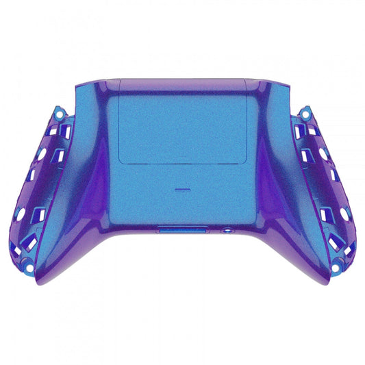 eXtremeRate Retail Chameleon Purple Blue Glossy Custom Bottom Shell w/ Battery Cover for Xbox Series S/X Controller - Controller & Side Rails NOT Included - BX3P301