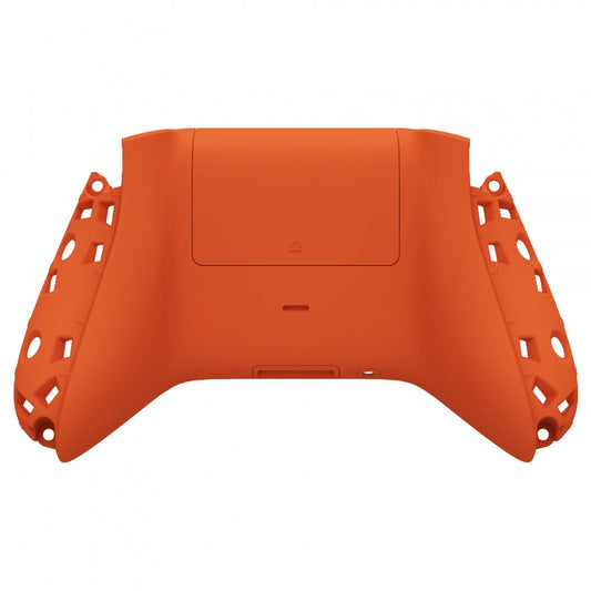 eXtremeRate Retail Orange Soft Touch Replacement Back Shell w/ Battery Cover for Xbox Series S/X Controller - Controller & Side Rails NOT Included - BX3P304