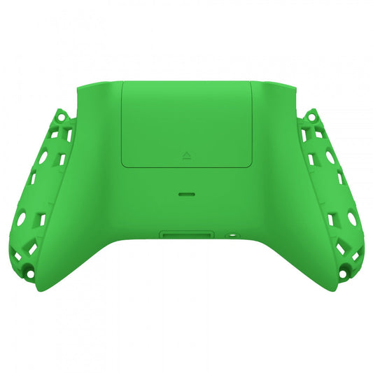 eXtremeRate Retail Green Soft Touch Replacement Back Shell w/ Battery Cover for Xbox Series S/X Controller - Controller & Side Rails NOT Included - BX3P306