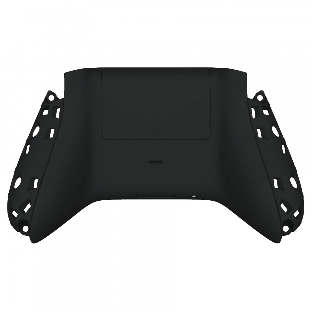 eXtremeRate Retail Black Soft Touch Replacement Back Shell w/ Battery Cover for Xbox Series S/X Controller - Controller & Side Rails NOT Included - BX3P309