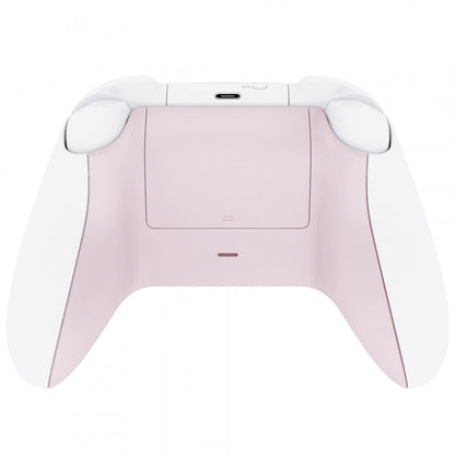 eXtremeRate Retail Cherry Blossoms Pink Soft Touch Replacement Back Shell w/ Battery Cover for Xbox Series S/X Controller - Controller & Side Rails NOT Included - BX3P312