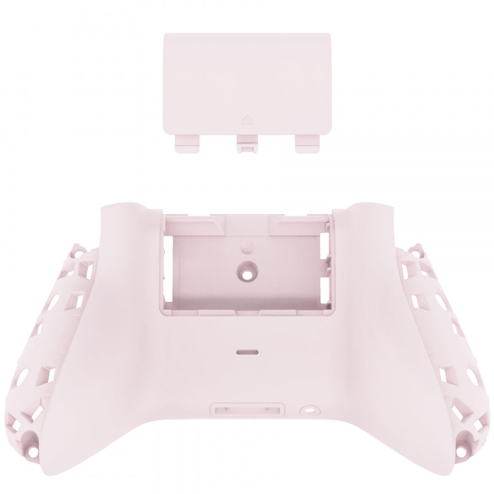 eXtremeRate Retail Cherry Blossoms Pink Soft Touch Replacement Back Shell w/ Battery Cover for Xbox Series S/X Controller - Controller & Side Rails NOT Included - BX3P312