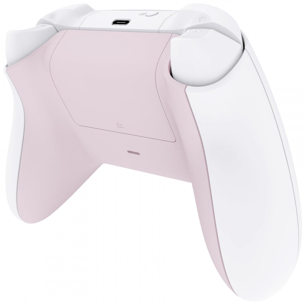 eXtremeRate Retail Cherry Blossoms Pink Soft Touch Replacement Back Shell w/ Battery Cover for Xbox Series S/X Controller - Controller & Side Rails NOT Included - BX3P312