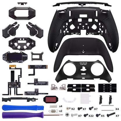 eXtremeRate PS5 edgeコントローラーに対応用BEYOND バックパドルキット、OLEDディスプレイ&エルゴノミックグリップ【ブラック】