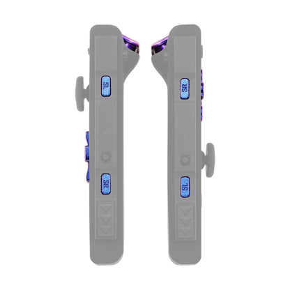 eXtremeRate Retail Chameleon Purple Blue D-pad ABXY Keys SR SL L R ZR ZL Trigger Buttons Springs, Replacement Full Set Buttons Fix Kits for NS Switch Joycon & OLED JoyCon (D-pad ONLY Fits for eXtremeRate Joycon D-pad Shell) - BZP301