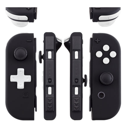 eXtremeRate Retail White D-pad ABXY Keys SR SL L R ZR ZL Trigger Buttons Springs, Replacement Full Set Buttons Fix Kits for NS Switch Joycon & OLED JoyCon (D-pad ONLY Fits for eXtremeRate Joycon D-pad Shell) - BZP303