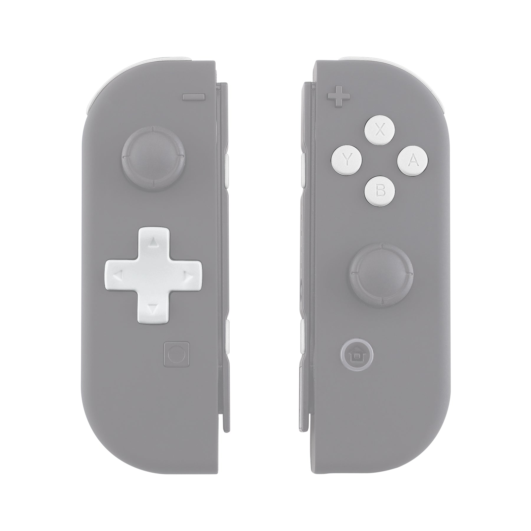 eXtremeRate Retail White D-pad ABXY Keys SR SL L R ZR ZL Trigger Buttons Springs, Replacement Full Set Buttons Fix Kits for NS Switch Joycon & OLED JoyCon (D-pad ONLY Fits for eXtremeRate Joycon D-pad Shell) - BZP303