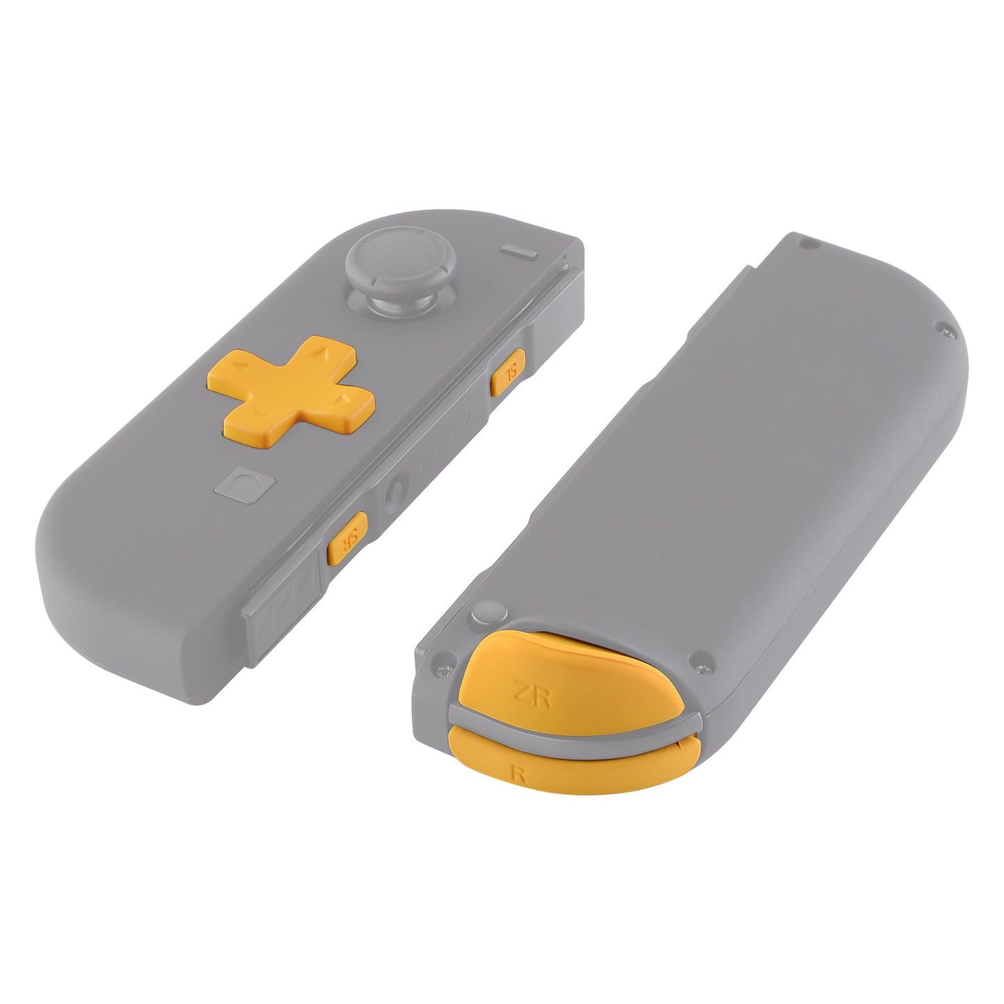 eXtremeRate Retail Caution Yellow D-pad ABXY Keys SR SL L R ZR ZL Trigger Buttons Springs, Replacement Full Set Buttons Fix Kits for NS Switch Joycon & OLED JoyCon (D-pad ONLY Fits for eXtremeRate Joycon D-pad Shell) - BZP305