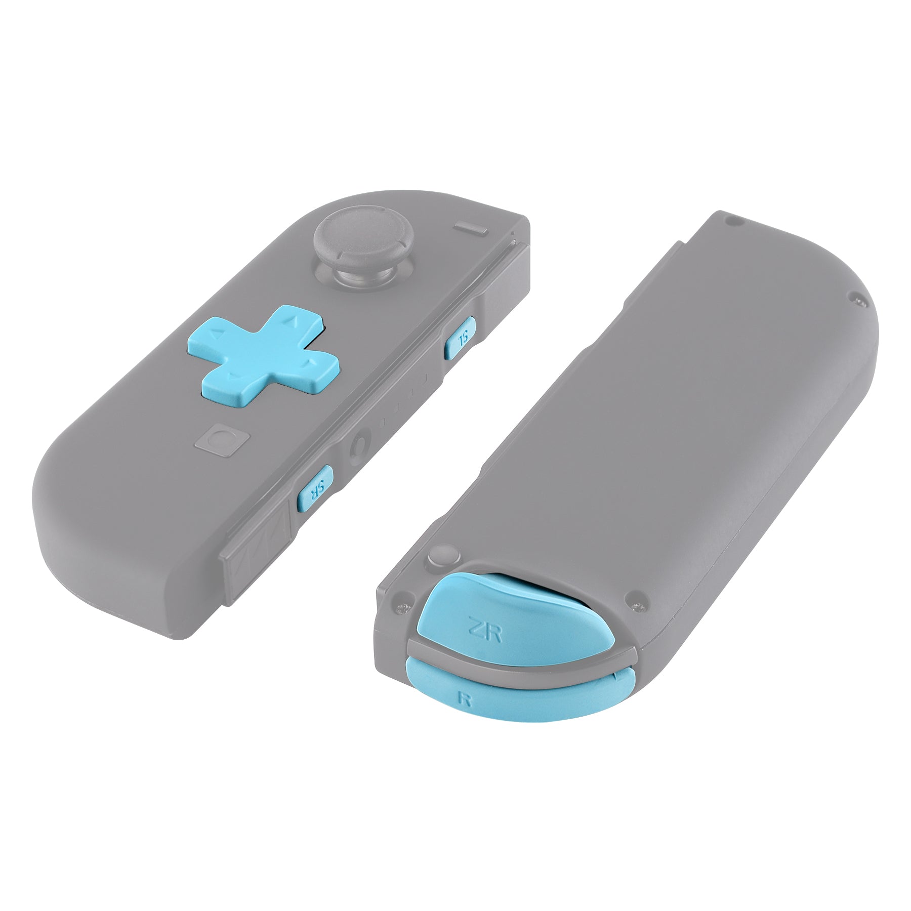 eXtremeRate Retail Heaven Blue D-pad ABXY Keys SR SL L R ZR ZL Trigger Buttons Springs, Replacement Full Set Buttons Fix Kits for NS Switch Joycon & OLED JoyCon (D-pad ONLY Fits for eXtremeRate Joycon D-pad Shell) - BZP307