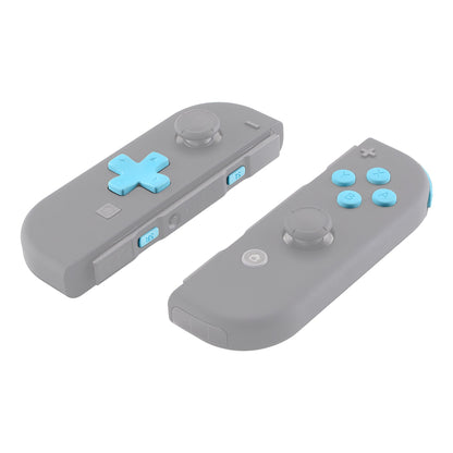 eXtremeRate Retail Heaven Blue D-pad ABXY Keys SR SL L R ZR ZL Trigger Buttons Springs, Replacement Full Set Buttons Fix Kits for NS Switch Joycon & OLED JoyCon (D-pad ONLY Fits for eXtremeRate Joycon D-pad Shell) - BZP307