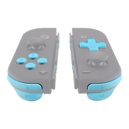 eXtremeRate Retail Heaven Blue D-pad ABXY Keys SR SL L R ZR ZL Trigger Buttons Springs, Replacement Full Set Buttons Fix Kits for NS Switch Joycon & OLED JoyCon (D-pad ONLY Fits for eXtremeRate Joycon D-pad Shell) - BZP307