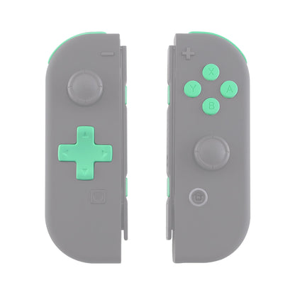 eXtremeRate Retail Mint Green D-pad ABXY Keys SR SL L R ZR ZL Trigger Buttons Springs, Replacement Full Set Buttons Fix Kits for NS Switch Joycon & OLED JoyCon (D-pad ONLY Fits for eXtremeRate Joycon D-pad Shell) - BZP308