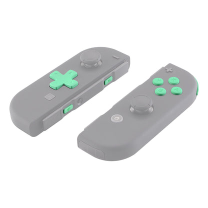 eXtremeRate Retail Mint Green D-pad ABXY Keys SR SL L R ZR ZL Trigger Buttons Springs, Replacement Full Set Buttons Fix Kits for NS Switch Joycon & OLED JoyCon (D-pad ONLY Fits for eXtremeRate Joycon D-pad Shell) - BZP308