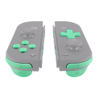 eXtremeRate Retail Mint Green D-pad ABXY Keys SR SL L R ZR ZL Trigger Buttons Springs, Replacement Full Set Buttons Fix Kits for NS Switch Joycon & OLED JoyCon (D-pad ONLY Fits for eXtremeRate Joycon D-pad Shell) - BZP308