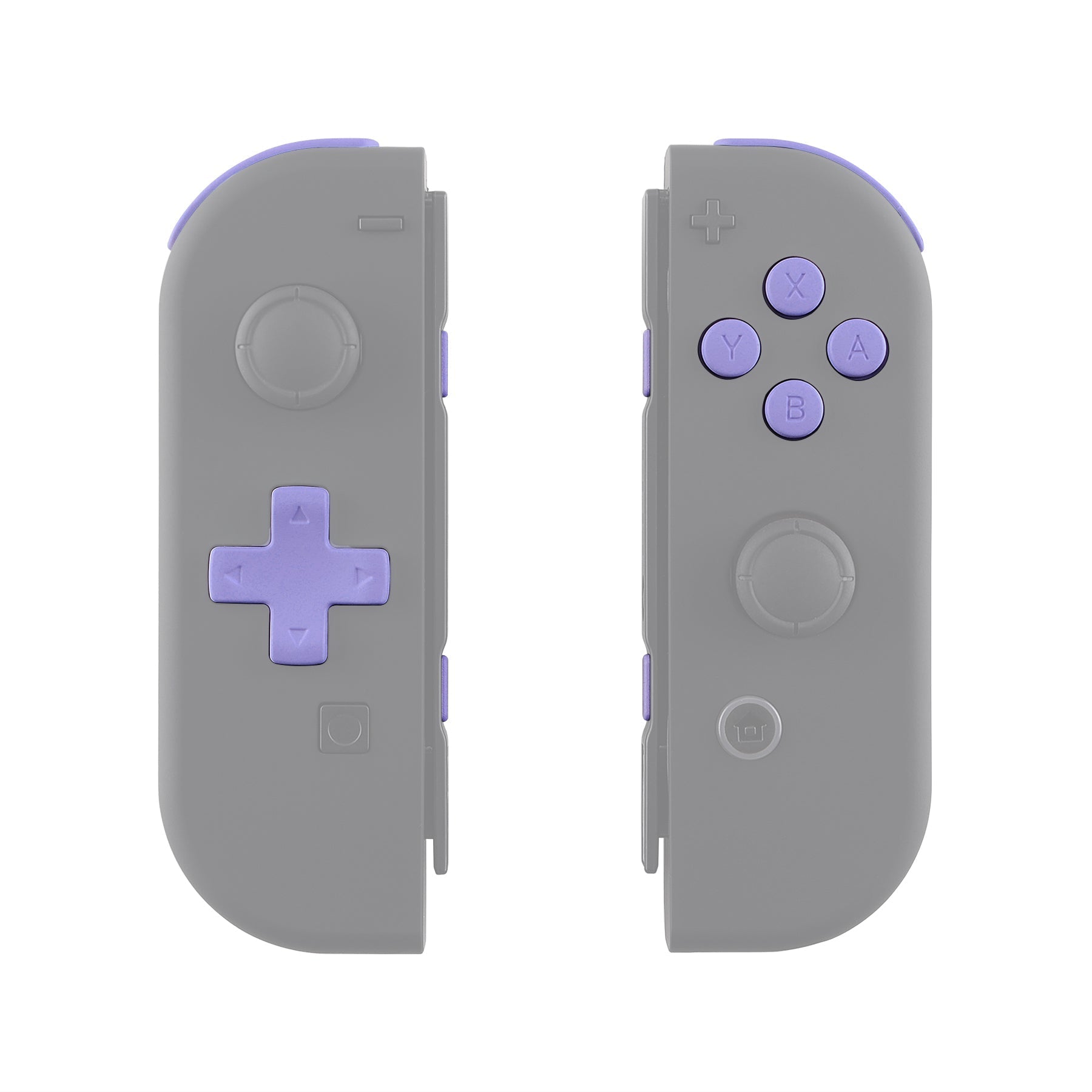 eXtremeRate Retail Light Violet D-pad ABXY Keys SR SL L R ZR ZL Trigger Buttons Springs, Replacement Full Set Buttons Fix Kits for NS Switch Joycon & OLED JoyCon (D-pad ONLY Fits for eXtremeRate Joycon D-pad Shell) - BZP309