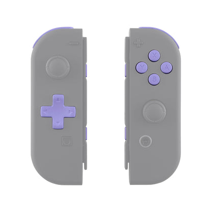 eXtremeRate Retail Light Violet D-pad ABXY Keys SR SL L R ZR ZL Trigger Buttons Springs, Replacement Full Set Buttons Fix Kits for NS Switch Joycon & OLED JoyCon (D-pad ONLY Fits for eXtremeRate Joycon D-pad Shell) - BZP309