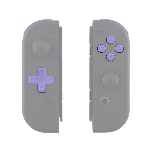 eXtremeRate Retail Light Violet D-pad ABXY Keys SR SL L R ZR ZL Trigger Buttons Springs, Replacement Full Set Buttons Fix Kits for NS Switch Joycon & OLED JoyCon (D-pad ONLY Fits for eXtremeRate Joycon D-pad Shell) - BZP309