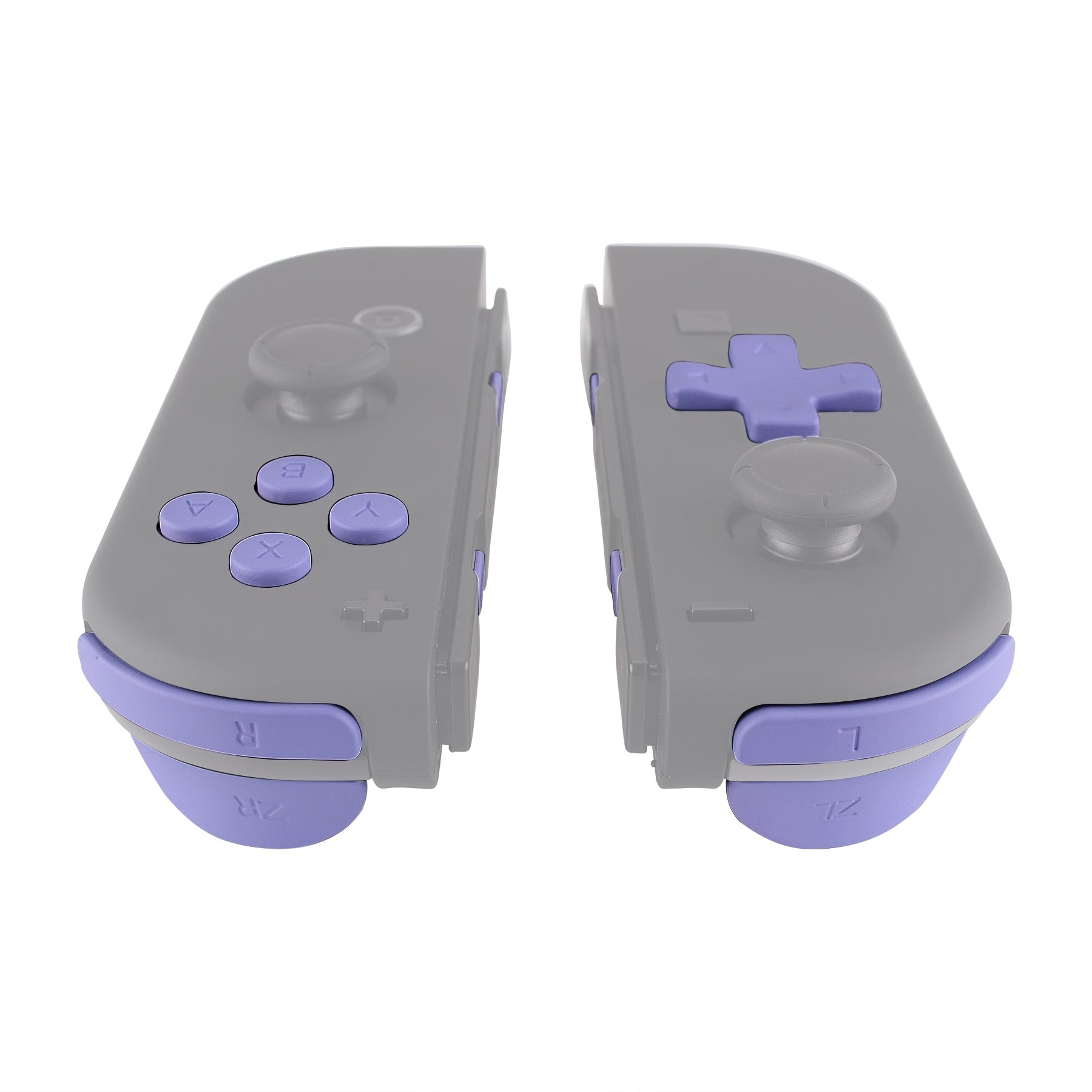 eXtremeRate Retail Light Violet D-pad ABXY Keys SR SL L R ZR ZL Trigger Buttons Springs, Replacement Full Set Buttons Fix Kits for NS Switch Joycon & OLED JoyCon (D-pad ONLY Fits for eXtremeRate Joycon D-pad Shell) - BZP309