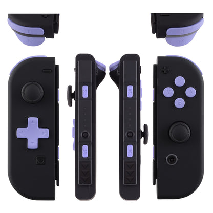 eXtremeRate Retail Light Violet D-pad ABXY Keys SR SL L R ZR ZL Trigger Buttons Springs, Replacement Full Set Buttons Fix Kits for NS Switch Joycon & OLED JoyCon (D-pad ONLY Fits for eXtremeRate Joycon D-pad Shell) - BZP309