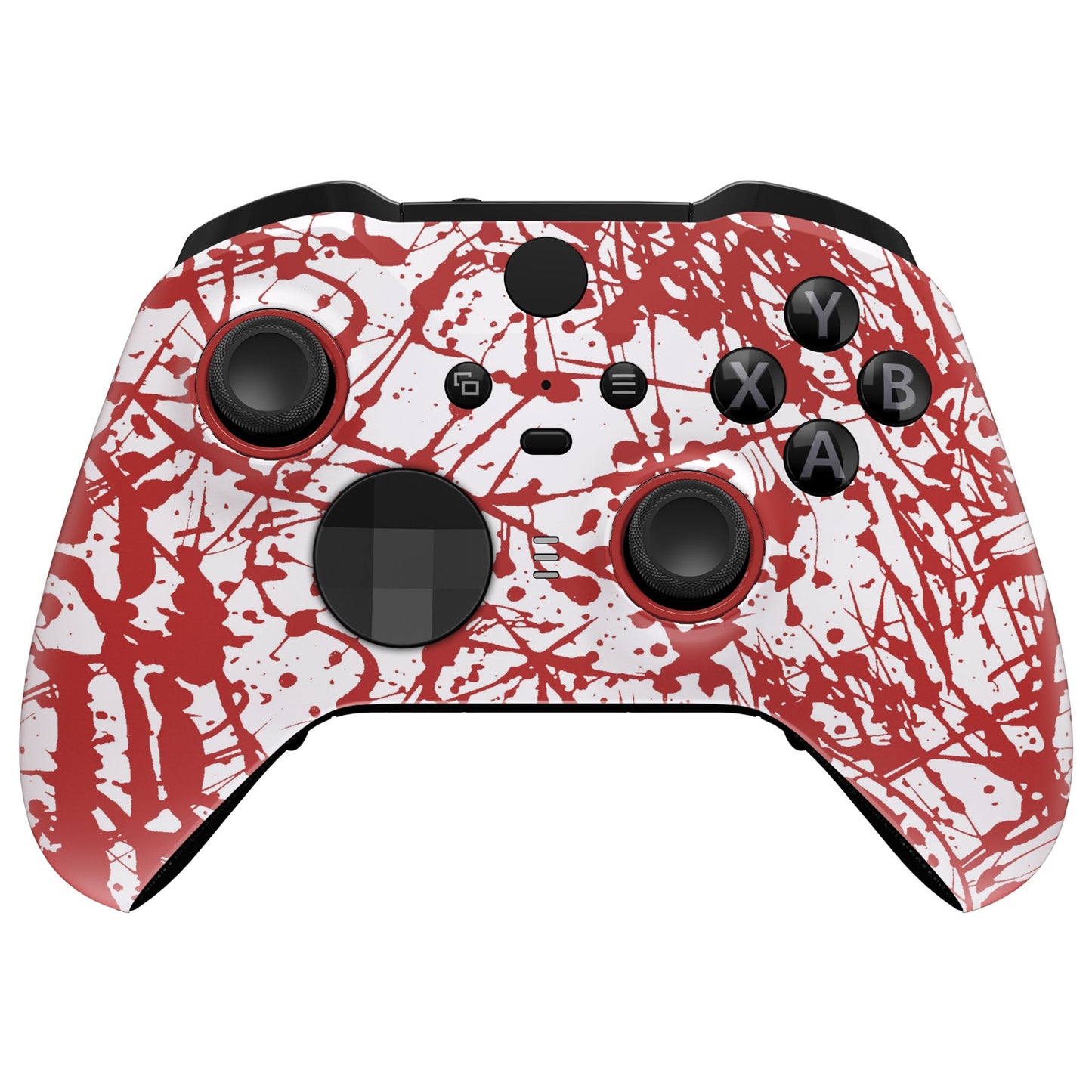 eXtremeRate Retail Replacement Front Housing Shell for Xbox One Elite Series 2 Controller - Blood Patterned  - ELS211